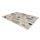 Moderní koberec TINE 75425A Rám, vintage, nepravidelný tvar, šedá, tmavě modrá