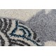 Alfombra TINE 75425A Marco vintage - moderno, forma irregular gris / azul oscuro