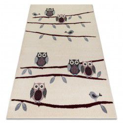 Carpet HEOS 78465 cream / claret OWLS