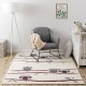 Alfombra TINE 75426A Árbol Madera - moderno, forma irregular crema / gris