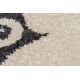 Alfombra TINE 75426A Árbol Madera - moderno, forma irregular crema / gris