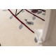 Covor TINE 75426A Copac Lemn - formă modernă, neregulată - cremă / gri
