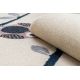 Carpet ECO SISAL Boho MOROC Etno Zigzag 22319 fringe - two levels of fleece grey / cream, recycled carpet