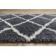 Доріжка килимова BERBER CROSS B5950 сірий волохатий