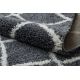 Доріжка килимова BERBER CROSS B5950 сірий волохатий