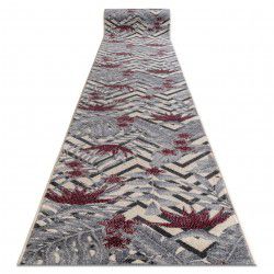 Löpare HEOS 78540 grädde / claret LÖV JUNGLE