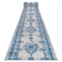 Alfombra de pasillo VINTAGE 22206063 Rosetón azul/gris
