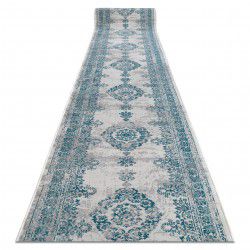 Alfombra de pasillo VINTAGE 22206064 Rosetón turquesa/gris