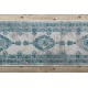 Runner VINTAGE 22206064 Rosette turquoise / gray
