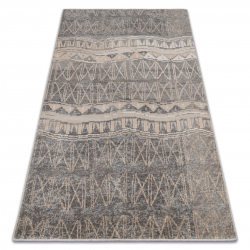 Pouf Hocker ZYLINDER 50 x 50 x 50 cm Boho 2809 Fußstütze, für Sitz creme / gelb