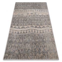 Pufa WALEC puf 50 x 50 x 50 cm pufa Boho 2809 podnóżek, do siedzenia krem / żółty