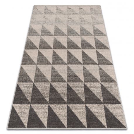 Пуф ЦИЛІНДР 50 x 50 x 50 см пуф Boho 2806, підніжка, кремовий / сіро-коричневий 