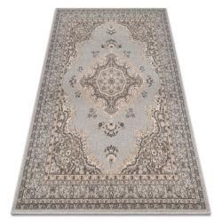 Pouf Hocker ZYLINDER 50 x 50 x 50 cm Boho 22084 Fußstütze, für Sitz dunkelblau / creme