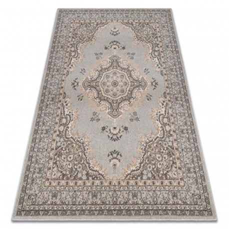 Pouff CILINDRU 50 x 50 x 50 cm suport pentru picioare Boho 22084, pentru șezut albastru inchis / crema