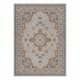 Pouff CILINDRU 50 x 50 x 50 cm suport pentru picioare Boho 22084, pentru șezut albastru inchis / crema