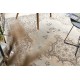 Pouff CILINDRU 50 x 50 x 50 cm suport pentru picioare Boho 22084, pentru șezut albastru inchis / crema