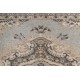 Pouff CILINDRU 50 x 50 x 50 cm suport pentru picioare Boho 22084, pentru șezut albastru inchis / crema