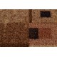 сучасний килим REBEC бахромою 51122A - два рівні флісу крем / темно-синій