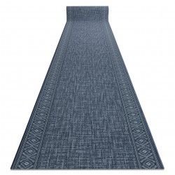 Modern carpet REBEC fringe 51117 - two levels of fleece cream / navy