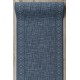 сучасний килим REBEC бахромою 51117 - два рівні флісу крем / темно-синій