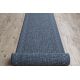 сучасний килим REBEC бахромою 51117 - два рівні флісу крем / темно-синій