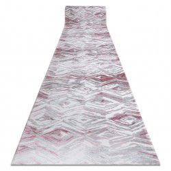 Löpare ACRYLIC DIZAYN 121 grå/rosa