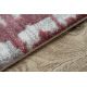 Alfombra CASA ECO sisal BOHO vintage 2809 gris / antracita, alfombra reciclada