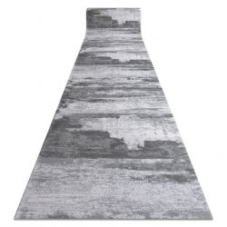 Carpet ECO SISAL Boho MOROC Lines 22328 fringe - two levels of fleece cream / navy blue, recycled carpet