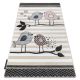 Moderno FISY alfombra sisal 20776 Zigzag, mezcla rosado