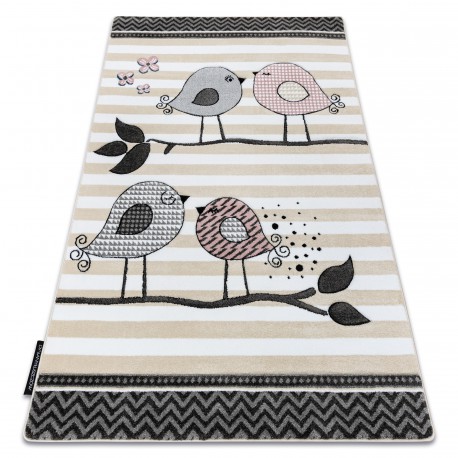 Modern FISY covor SISAL 20776 Zigzag, melanj roz