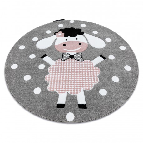 Carpet PETIT DOLLY sheep circle grey