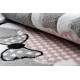 Teppich, Läufer SOFFI shaggy 5cm rosa - in die Küche, Halle, Korridor
