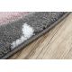 Kulatý koberec PETIT PONY Poník, šedý
