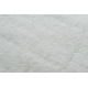 Okrúhly koberec BUNNY biela, imitácia králičej kožušiny