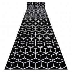 TAPIS DE COULOIR BCF ANNA Cube 2959 noir sześcian hexagon