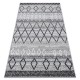 Koberec FLAT SISAL 48731637 Náměstí diamant, geometrický šedá / krém
