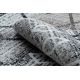 Koberec FLAT SISAL 48731637 Náměstí diamant, geometrický šedá / krém