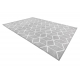 модерен NOBLE килим 1515 64 мрамор, Геометричні - structural две нива на руно сметана / сив