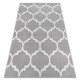 Modern NOBLE carpet 1518 67 Vintage, geometric - structural two levels of fleece cream / grey