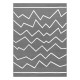 Tapis SPRING 20426332 carrés cadre à cordes, à boucles - gris