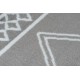Moderní koberec NOBLE 1517 65 vzor rámu, řecký, mramor- Strukturální, dvě úrovně rouna, krémovo šedá
