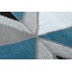 модерен NOBLE килим 1520 45 vintage, Геометричні, линии - structural две нива на руно сив