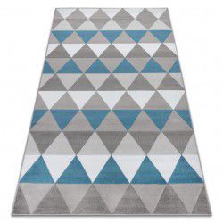 Tapete SPRING 20411994 Sisal linhas, quadro boucle - azul