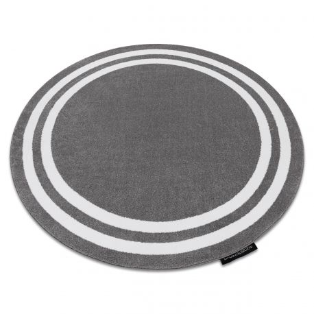 Carpet HAMPTON Frame circle grey