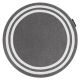 Килим HAMPTON рамка кръг сиво