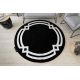 Kulatý koberec HAMPTON Lux černý