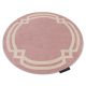 Teppich HAMPTON Lux Kreis rosa