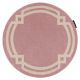 Tepih HAMPTON Lux krug ružičasta
