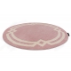 Kulatý koberec HAMPTON Lux růžový 