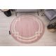 Teppich HAMPTON Lux Kreis rosa
